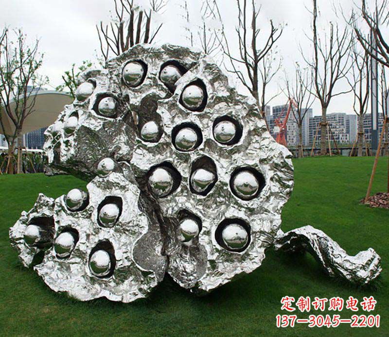 成都不锈钢莲蓬雕塑——精美极致的艺术品