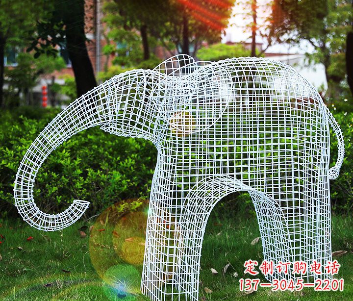 成都不锈钢大象雕塑给城市带来美丽的艺术