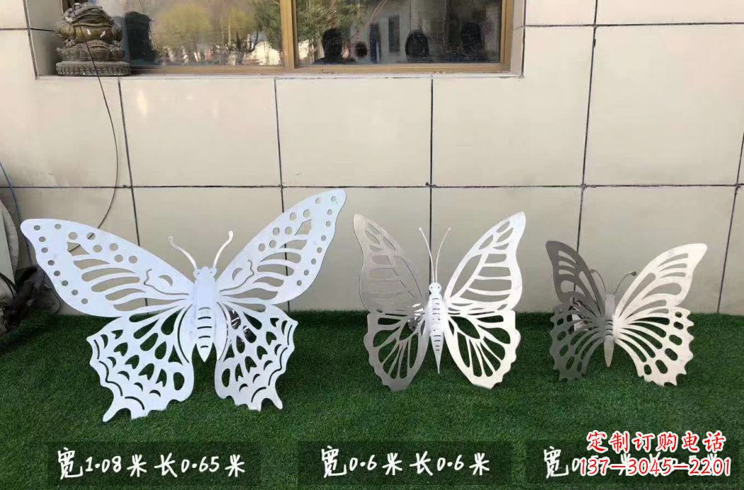 成都不锈钢镂空蝴蝶公园雕塑——精美绝伦