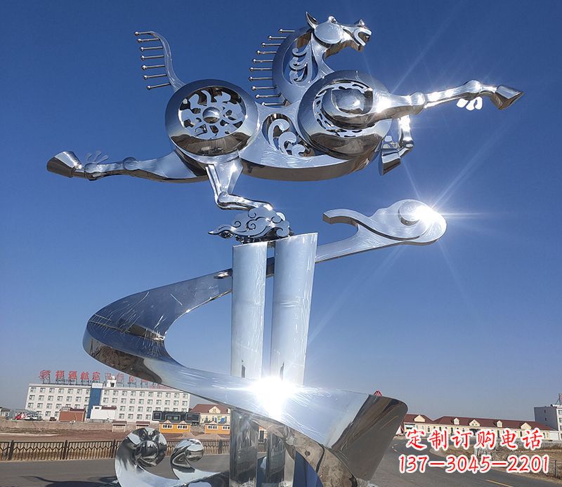 成都不锈钢马踏飞燕雕塑——精美的艺术品