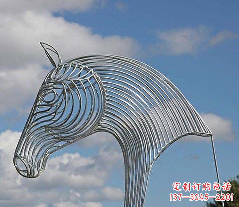 成都不锈钢马头雕塑抽象雕塑的新突破