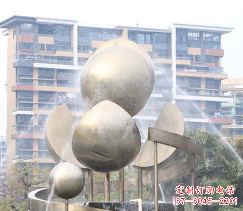 成都不锈钢喷泉雕塑美丽与自然的完美结合