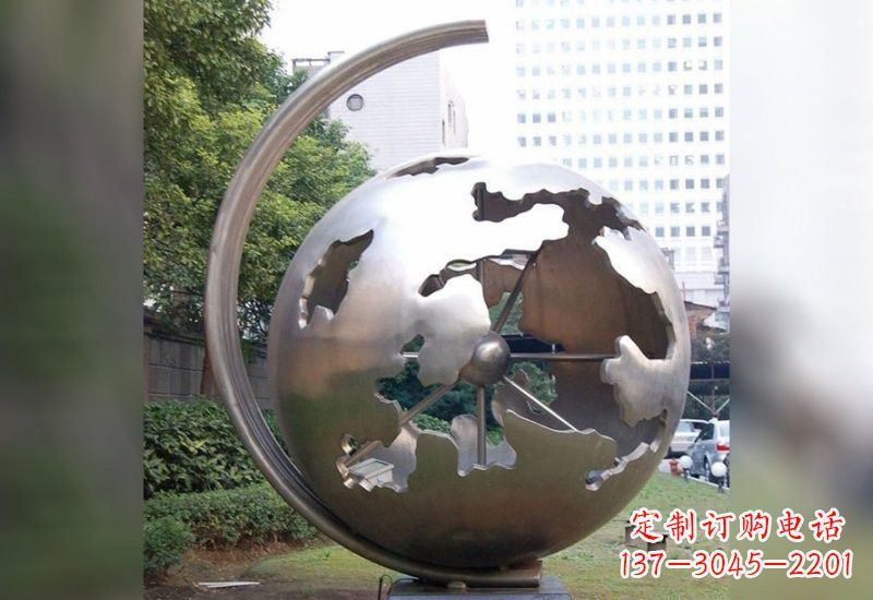 成都不锈钢地球仪雕塑艺术与科学的结合