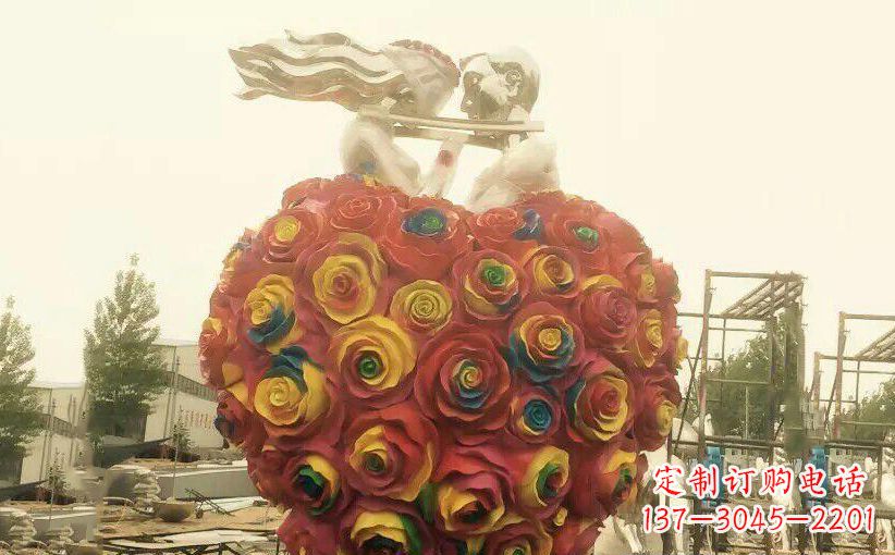 成都浪漫之美——不锈钢情侣结婚雕塑
