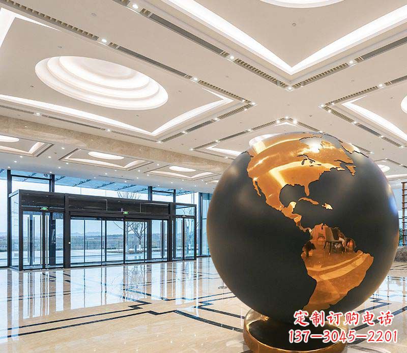 成都不锈钢地球仪雕塑精美绝伦