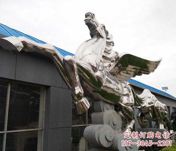 成都不锈钢飞马城市雕塑展现城市精神