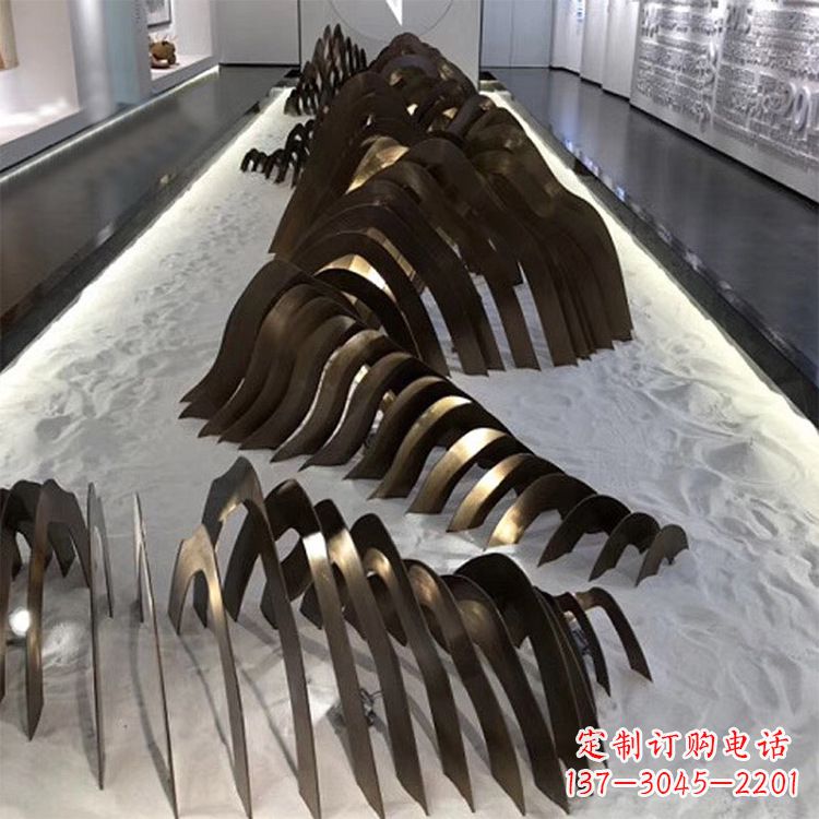 成都不锈钢铁艺假山雕塑让自然风景回归