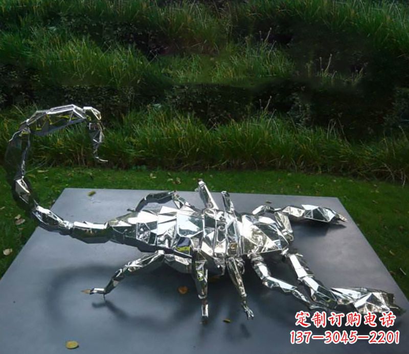 成都不锈钢蝎子雕塑精致且充满魅力