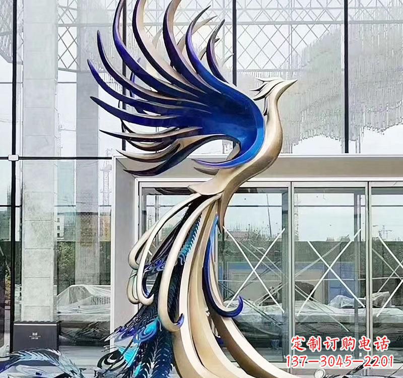 成都不锈钢艺术凤凰雕塑——璀璨夺目的艺术之美