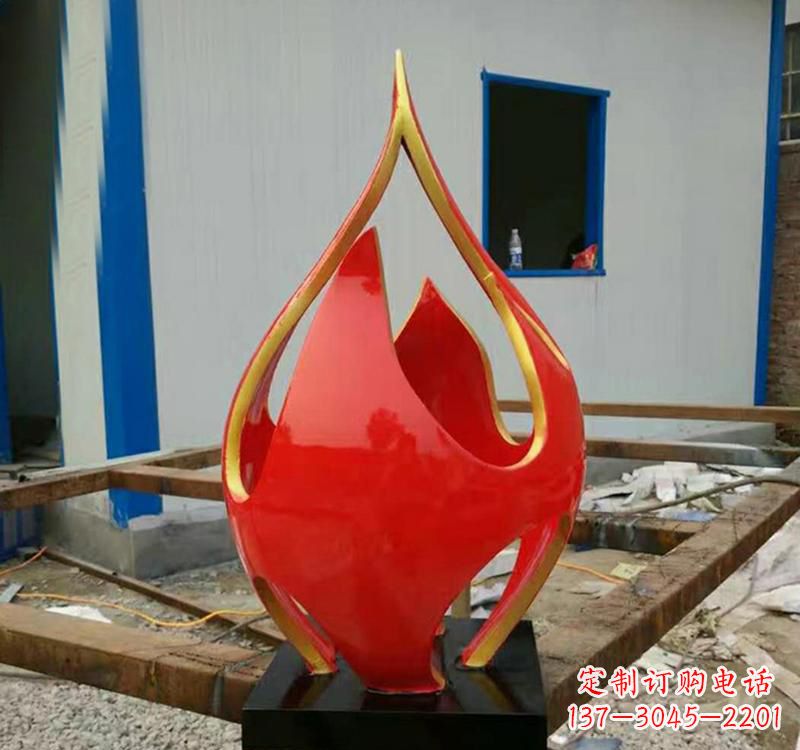 成都不锈钢艺术景观火龙果雕塑