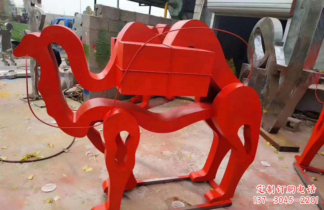 成都不锈钢艺术骆驼雕塑——雕塑精美的艺术之作