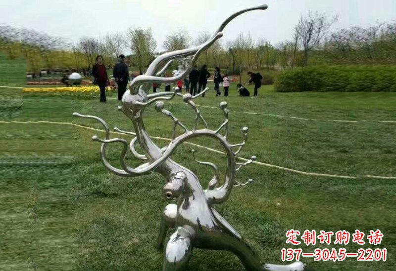成都不锈钢树枝雕塑精美的艺术装饰