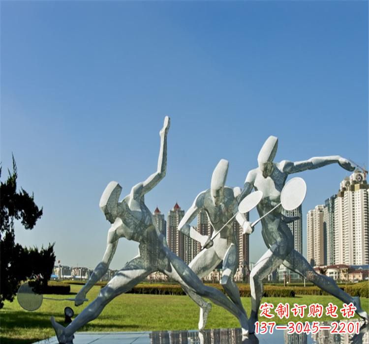 成都不锈钢羽毛球雕塑——拓展你的园林视野