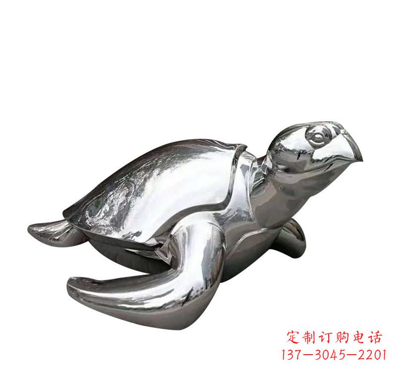 成都不锈钢海龟雕塑象征着长寿和坚强