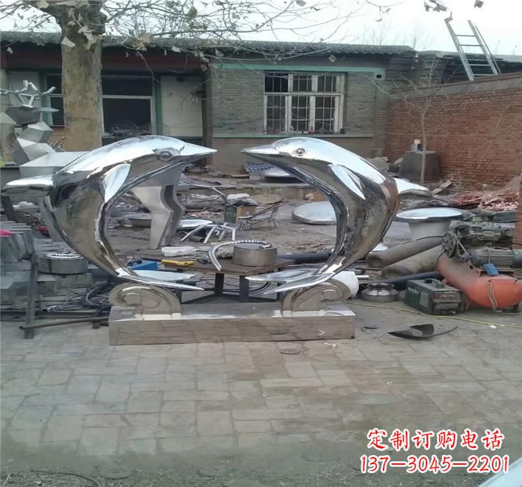 成都不锈钢海豚雕塑——精美之选