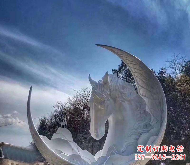成都不锈钢月亮雕塑一种独特的艺术品