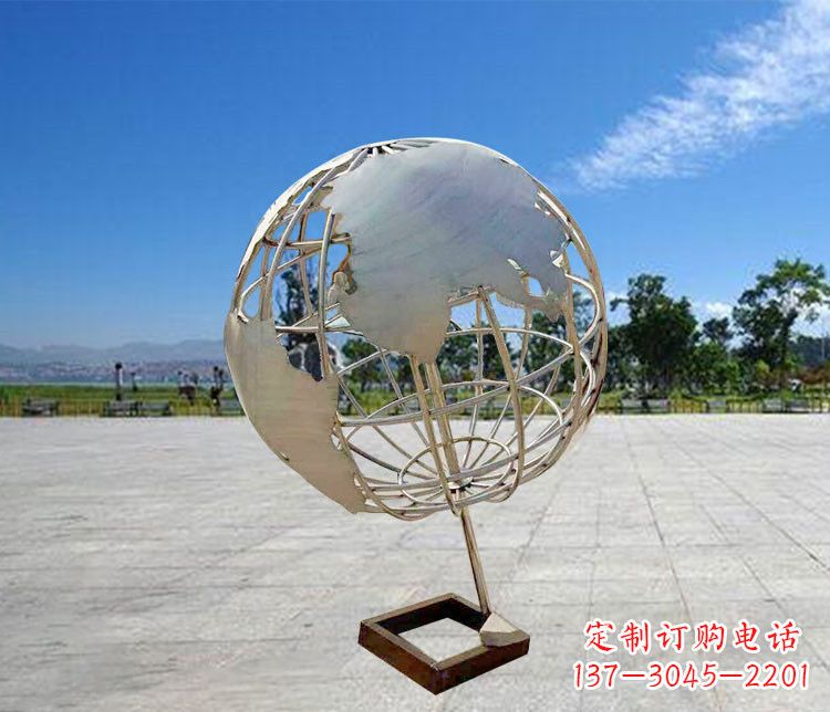 成都神奇的不锈钢地球仪雕塑