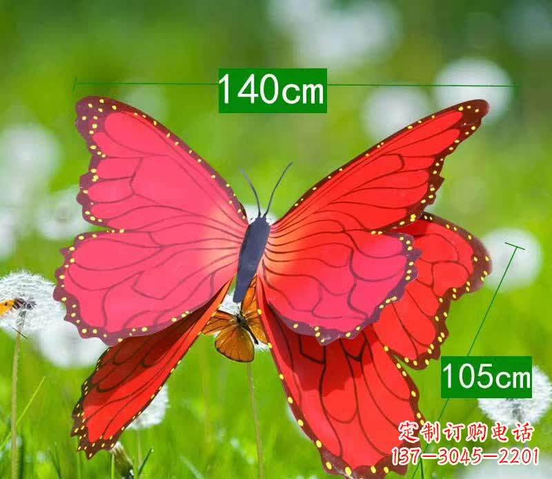 成都彩绘不锈钢户外蝴蝶