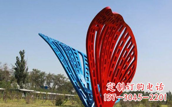 成都彩色不锈钢蝴蝶雕塑