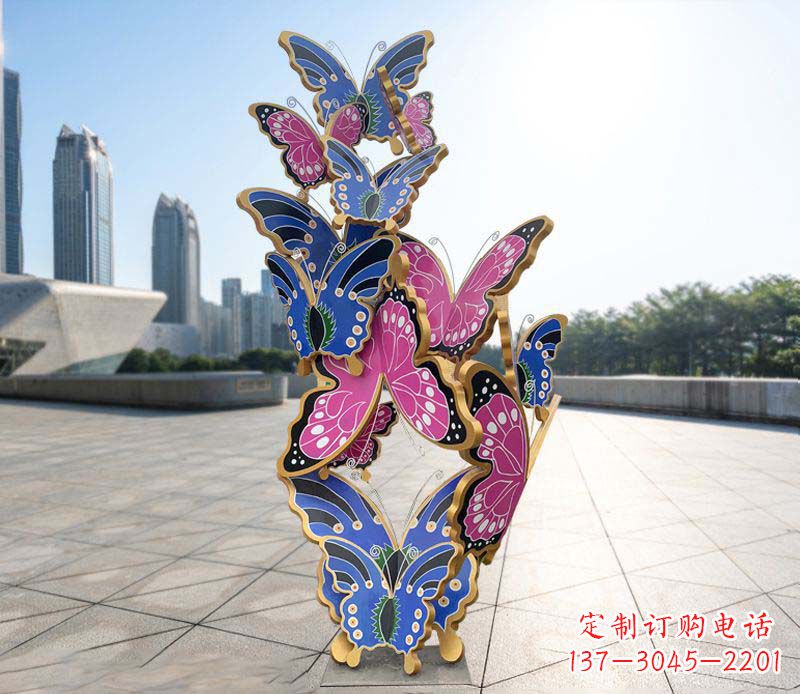 成都不锈钢蝴蝶雕塑美丽的艺术诠释