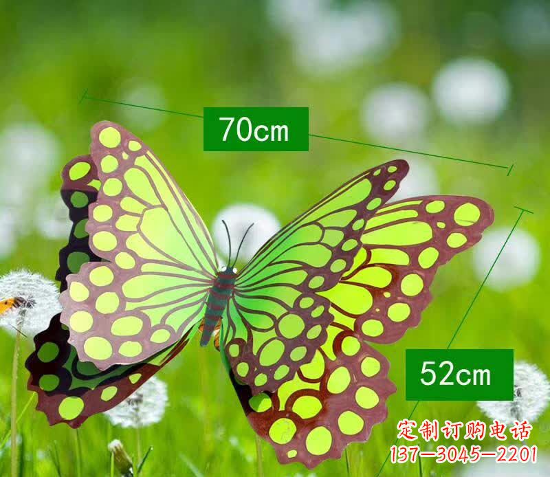 成都不锈钢蝴蝶雕塑彩色园林的精灵