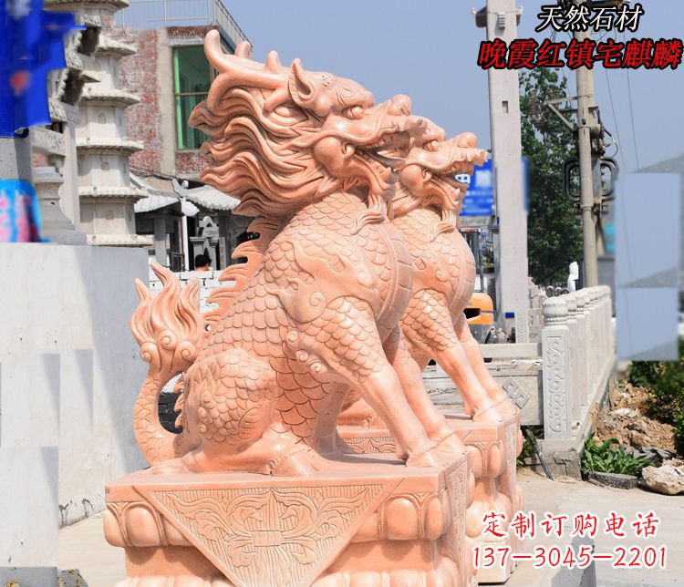 成都麒麟雕塑——美丽的晚霞之赞