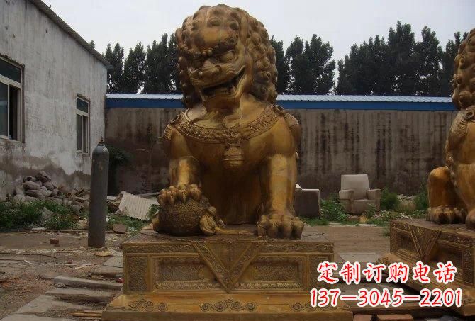 成都静谧的狮子雕塑精美的工艺与精神传承