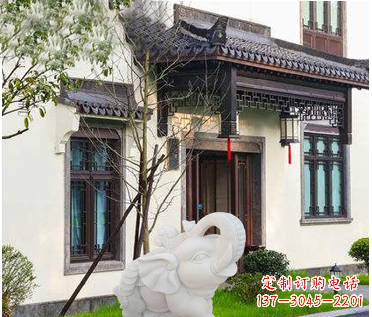 成都小象招财石雕——引领幸福的钥匙