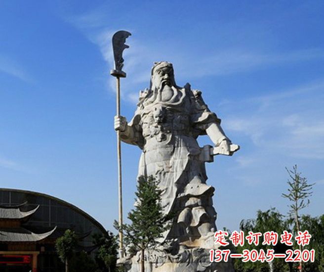 成都关公雕塑持刀武财神