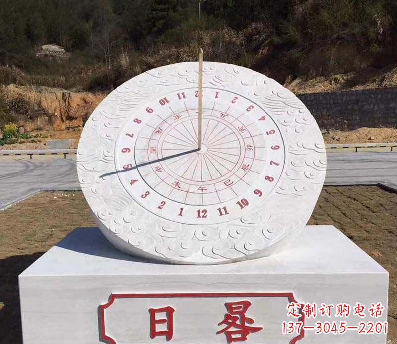 成都赤道日晷校园石雕把美丽融入校园