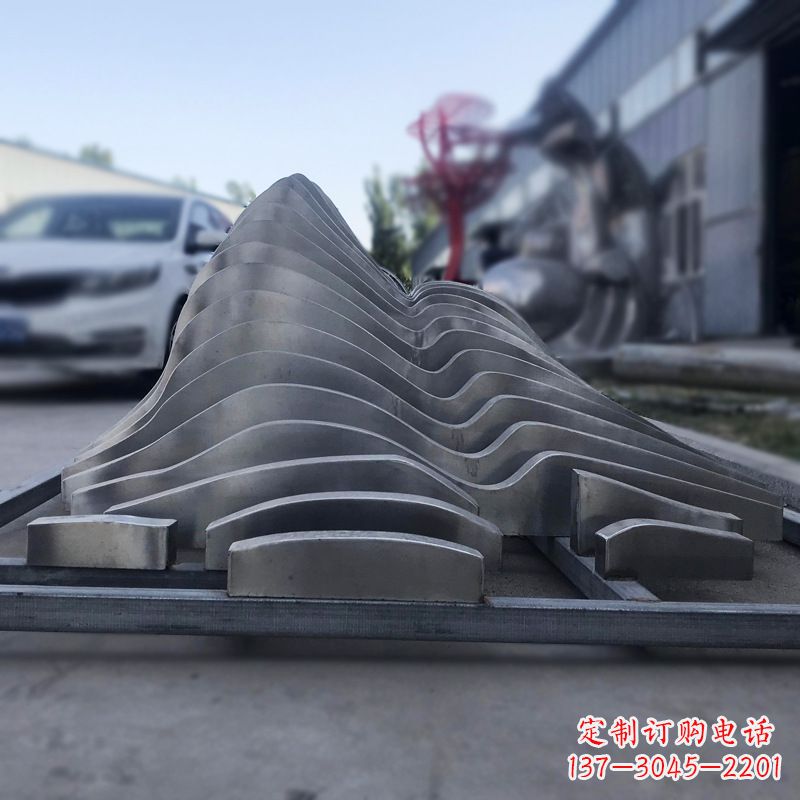 成都不锈钢假山雕塑精致耐用的艺术品