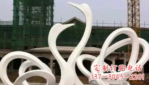 成都不锈钢天鹅雕塑给人以美丽的感受