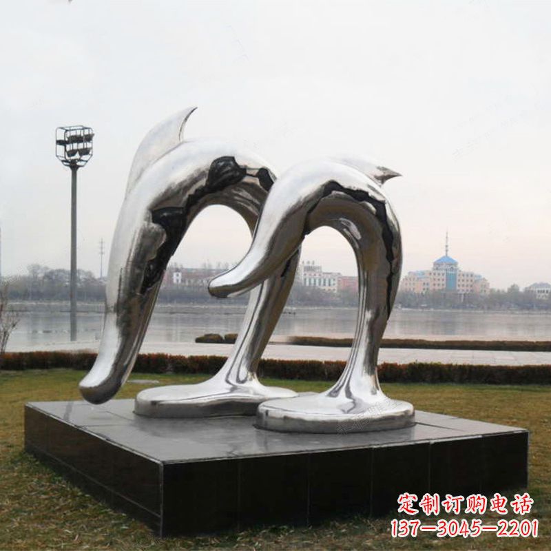 成都海豚公园动物景观雕塑的精灵