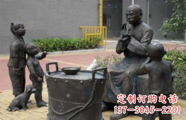 成都糖果人铜雕——艺术之美
