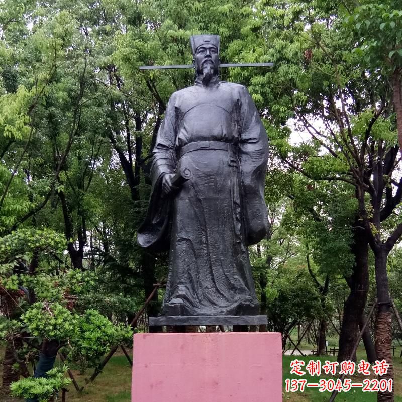 成都铜雕陶渊明——传承古代文学精髓