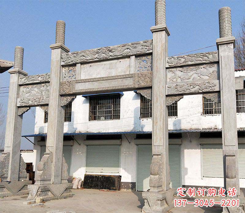 成都石牌坊雕塑——传承中国传统文化