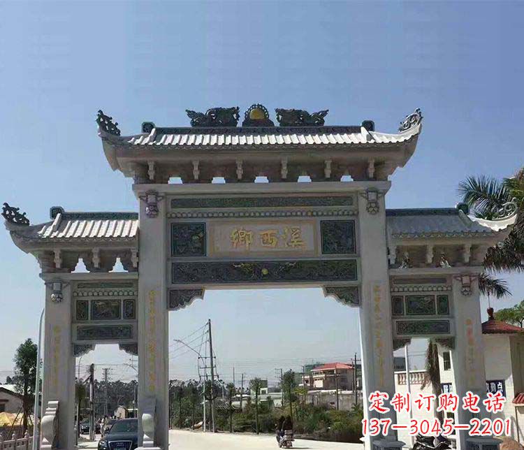 成都石牌坊雕塑——缅怀深厚的历史情谊