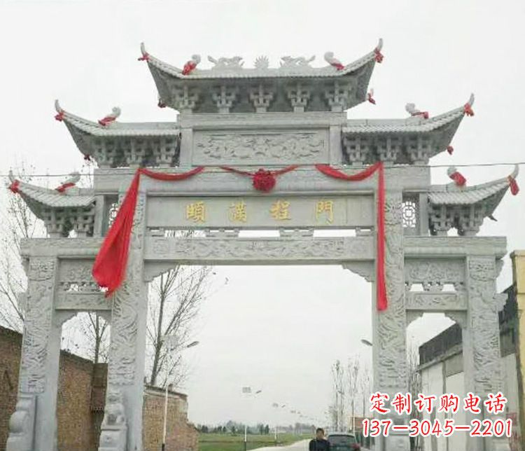 成都牌坊雕塑纪念历史,传承文化