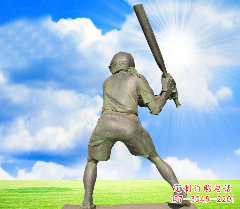 成都纪念棒球精美的棒球雕塑