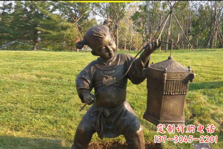 成都灯笼雕塑点亮公园的精彩