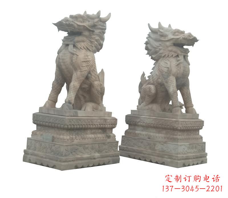 成都大理石麒麟神秘之门的守护者