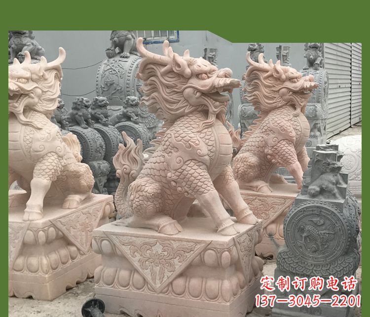 成都大理石踩球麒麟——传承古代神话的雕塑