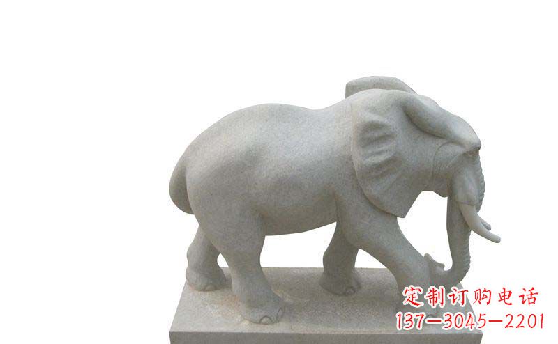 成都大象雕塑大理石大象公园的精美艺术