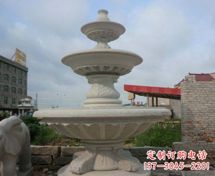 成都喷泉雕塑灵动精致的大理石美