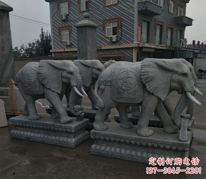 成都唯美雕刻大象雕塑