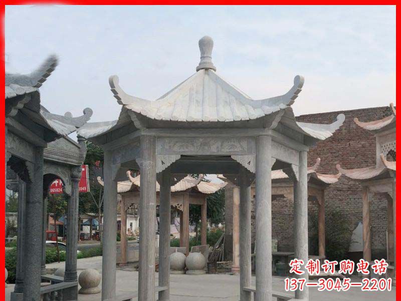 成都大理石凉亭石雕