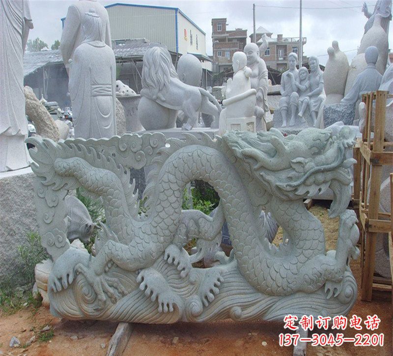 成都大理石龙石雕传承古老文化,精雕细琢的艺术品