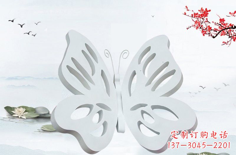成都高级大理石镂空蝴蝶雕塑