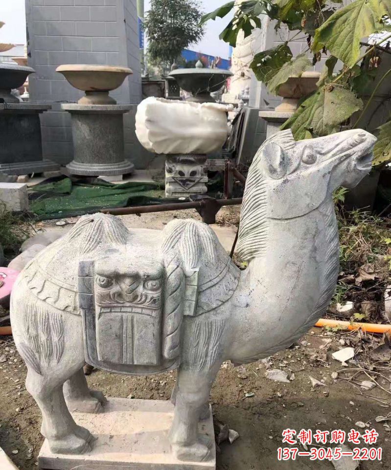 成都精美大理石骆驼雕塑