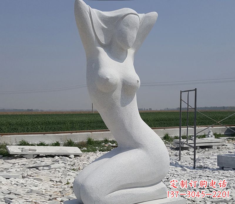 成都优雅大理石美女雕塑